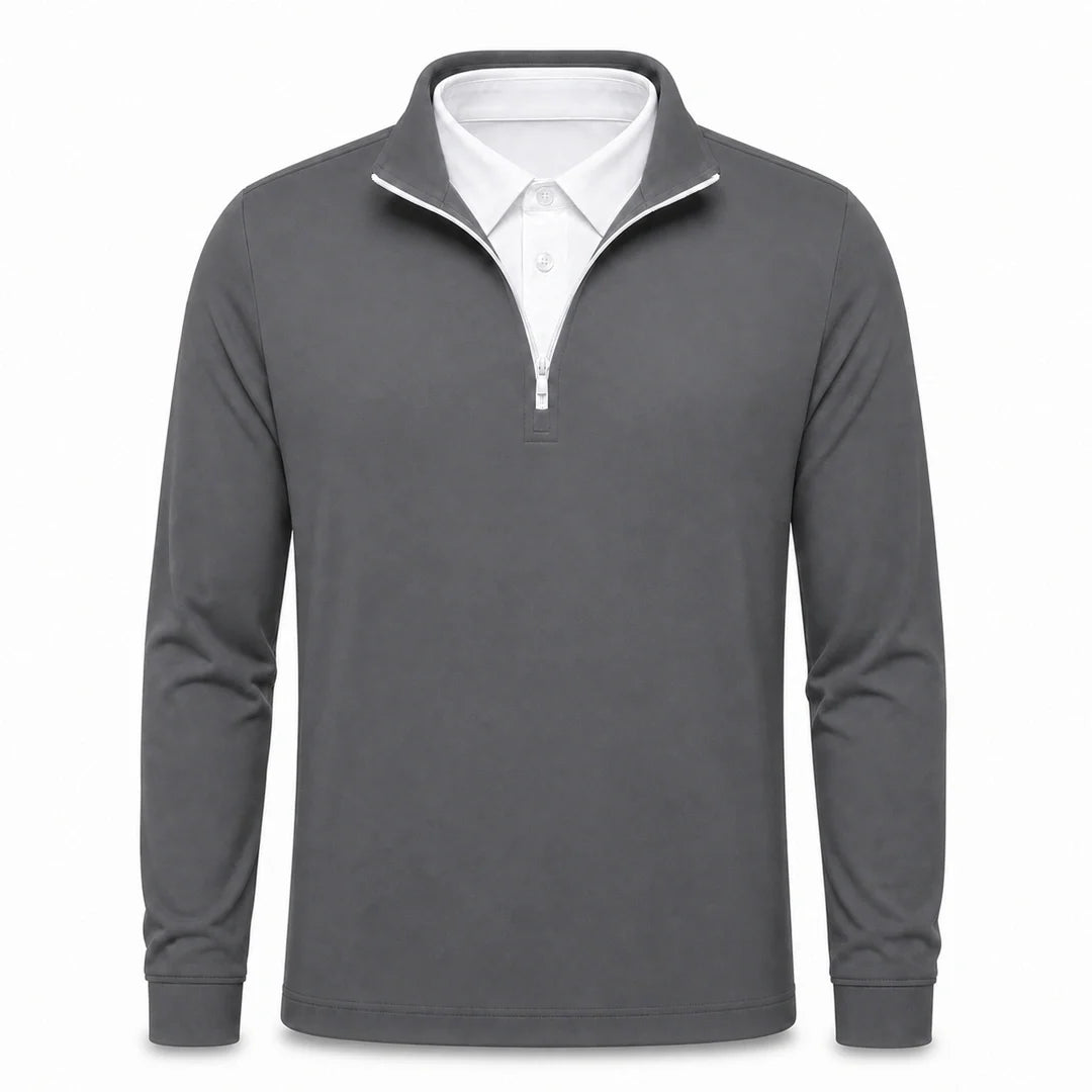 HUGO LAURENT™ | Leon - Men’s Ultra Comfortable 2-in-1 Quarter-Zip