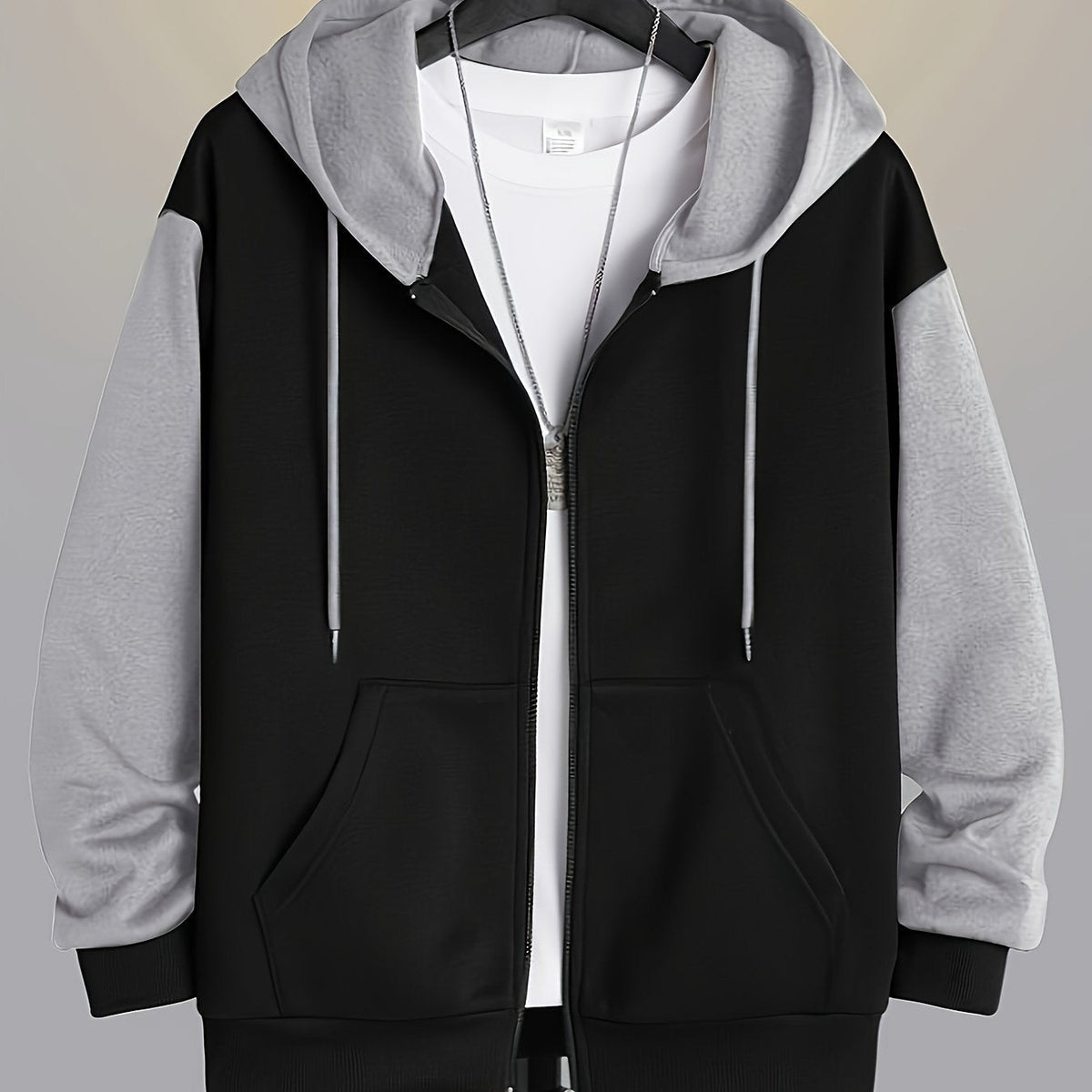 HUGO LAURENT™ | Colour-Block Zip-Up Hoodie