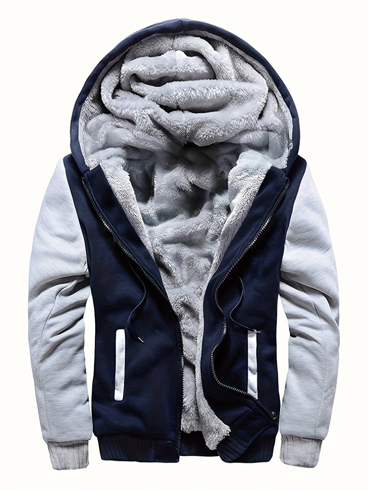 HUGO LAURENT™ | Men's Pattern Hooded Zip-Up Sweatshirt