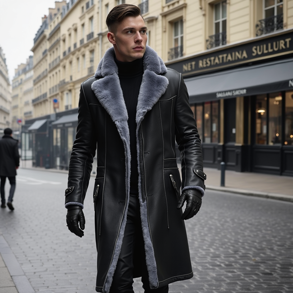 HUGO LAURENT™ | Heritage Fur-Lined Coat for Men