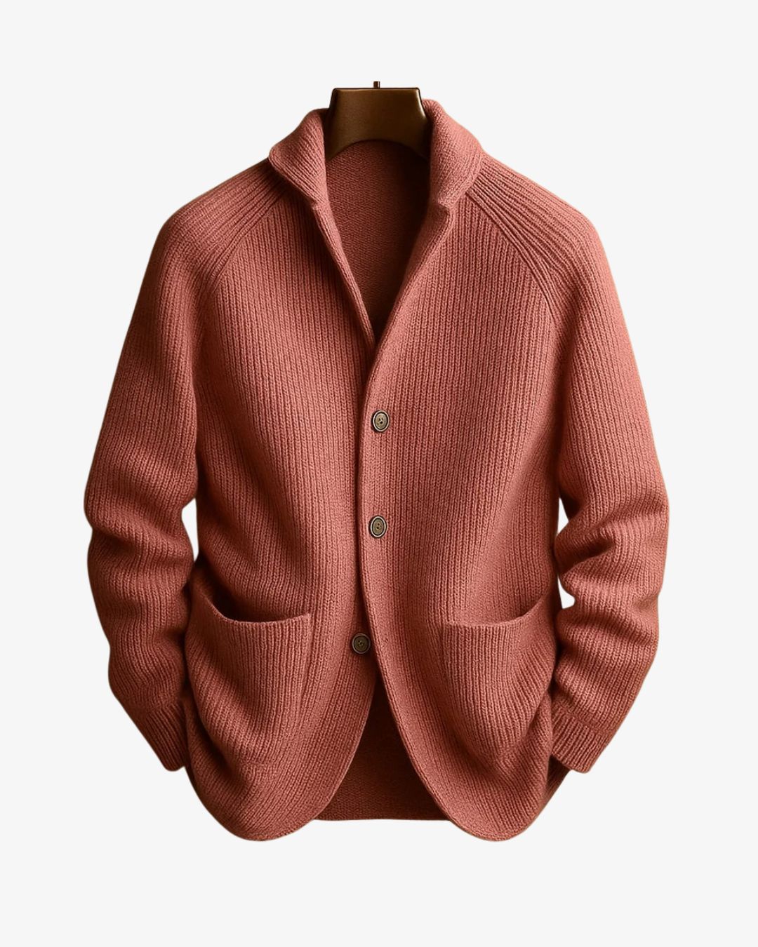 HUGO LAURENT™ | Lawrence Tailored Button-Front Knit Cardigan
