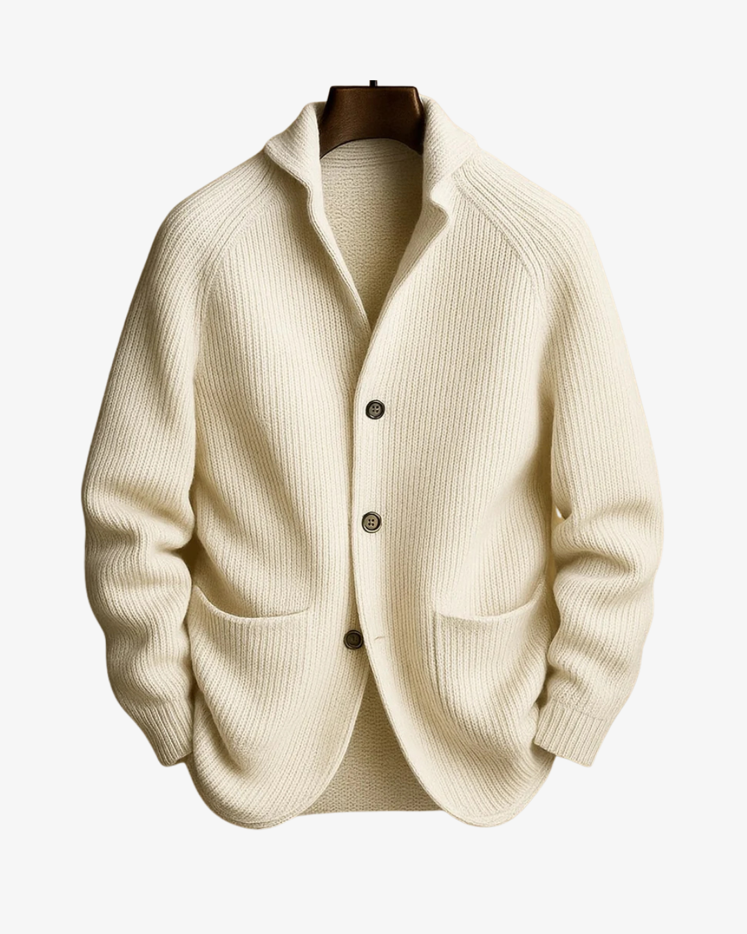 HUGO LAURENT™ | Lawrence Tailored Button-Front Knit Cardigan