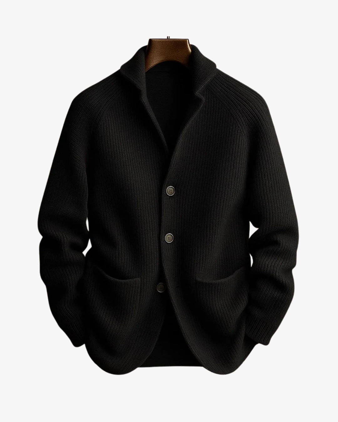 HUGO LAURENT™ | Lawrence Tailored Button-Front Knit Cardigan