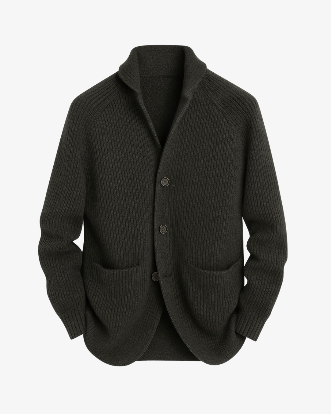 HUGO LAURENT™ | Lawrence Tailored Button-Front Knit Cardigan