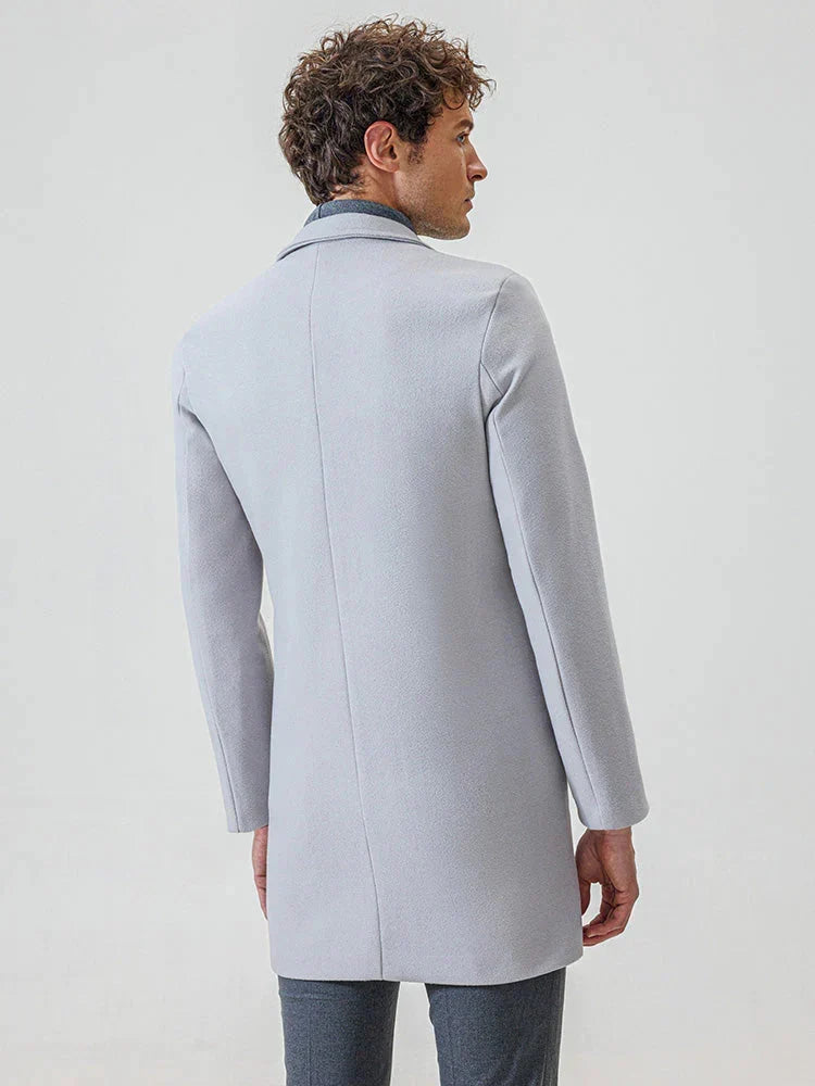 HUGO LAURENT™ | Men’s Classic Single-Breasted Solid-Color Buckle Jacket