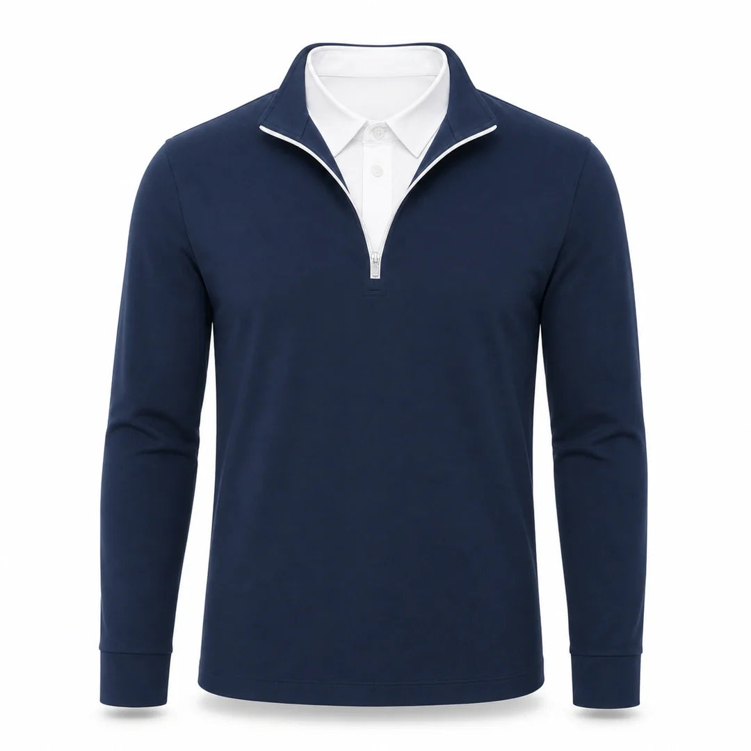 HUGO LAURENT™ | Leon - Men’s Ultra Comfortable 2-in-1 Quarter-Zip