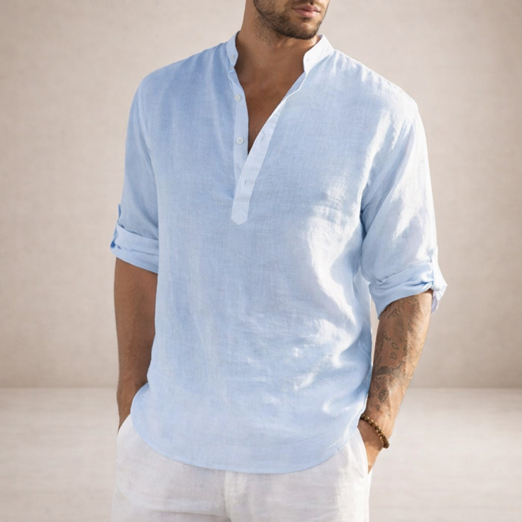 HUGO LAURENT™ | Stand Collar Shirt