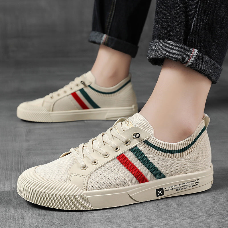 HUGO LAURENT™ | Retro Knit Canvas Trainers