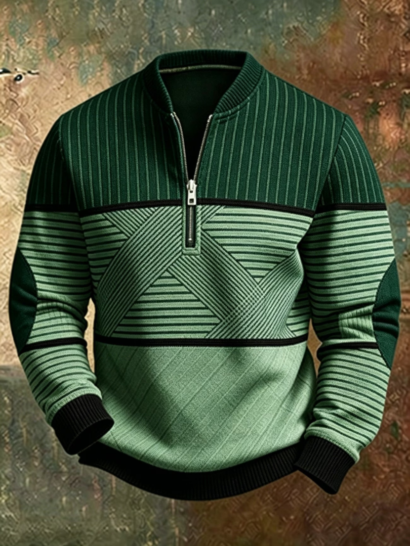 HUGO LAURENT™ | Stylish Men's Half-Zip Sweater
