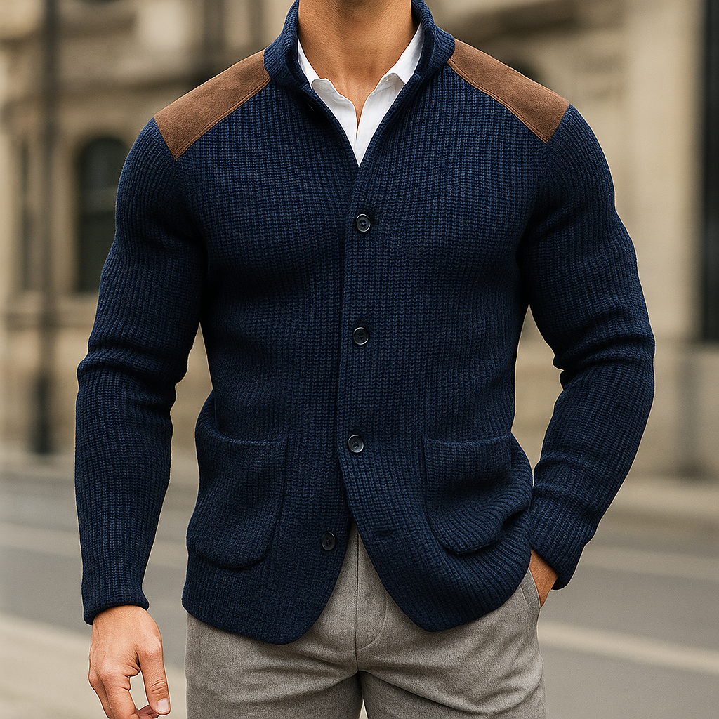 HUGO LAURENT | TEXTURED KNIT BLAZER