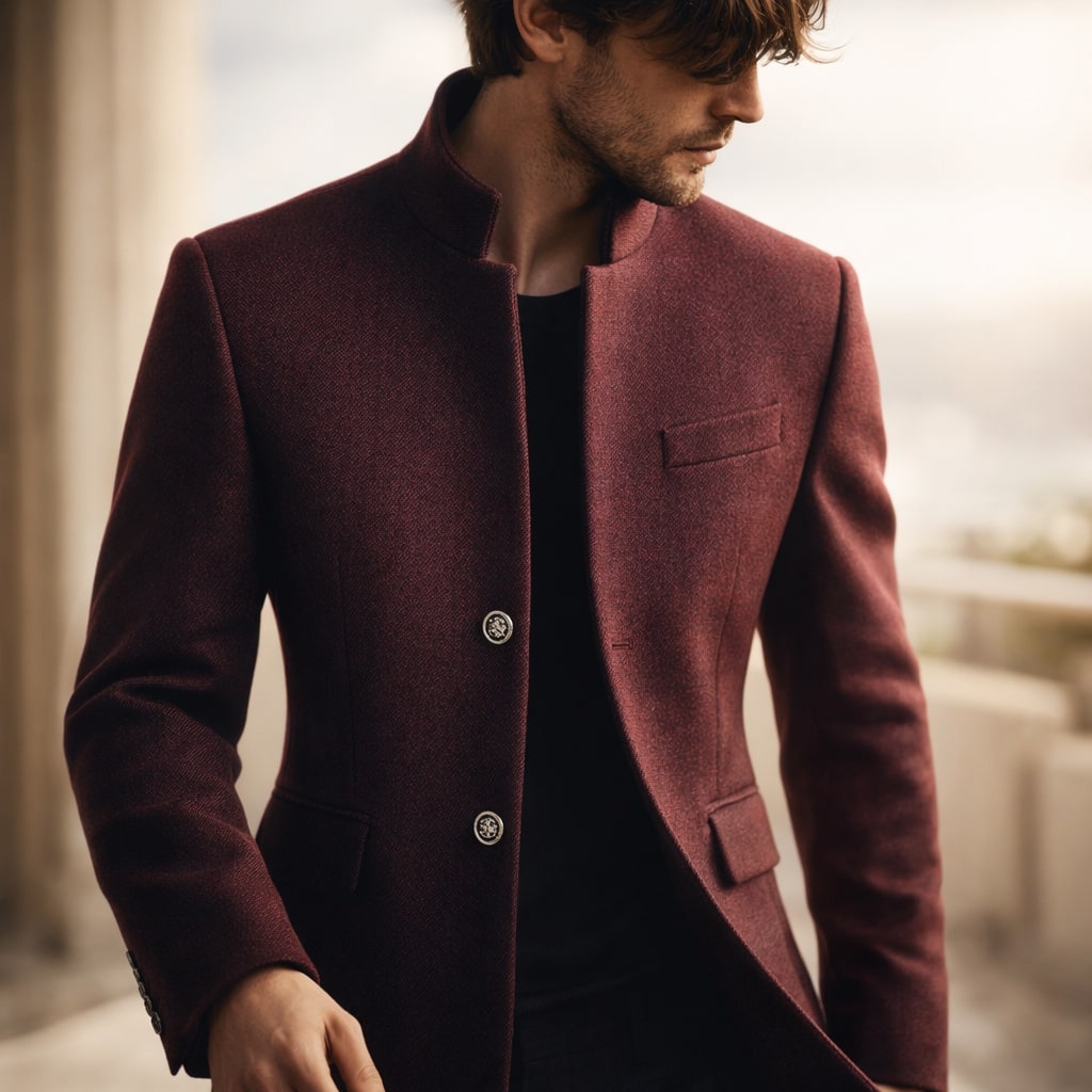 HUGO LAURENT™ | HIGH COLLAR COAT FOR MEN