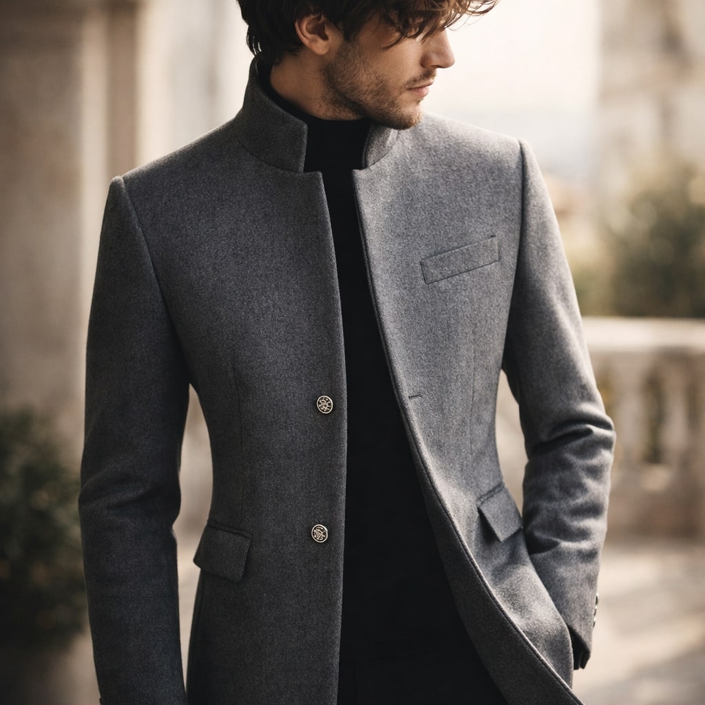 HUGO LAURENT™ | HIGH COLLAR COAT FOR MEN