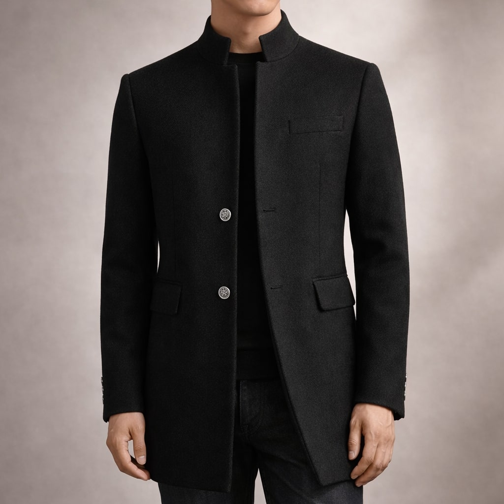 HUGO LAURENT™ | HIGH COLLAR COAT FOR MEN