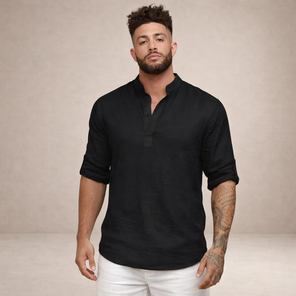 HUGO LAURENT™ | Stand Collar Shirt