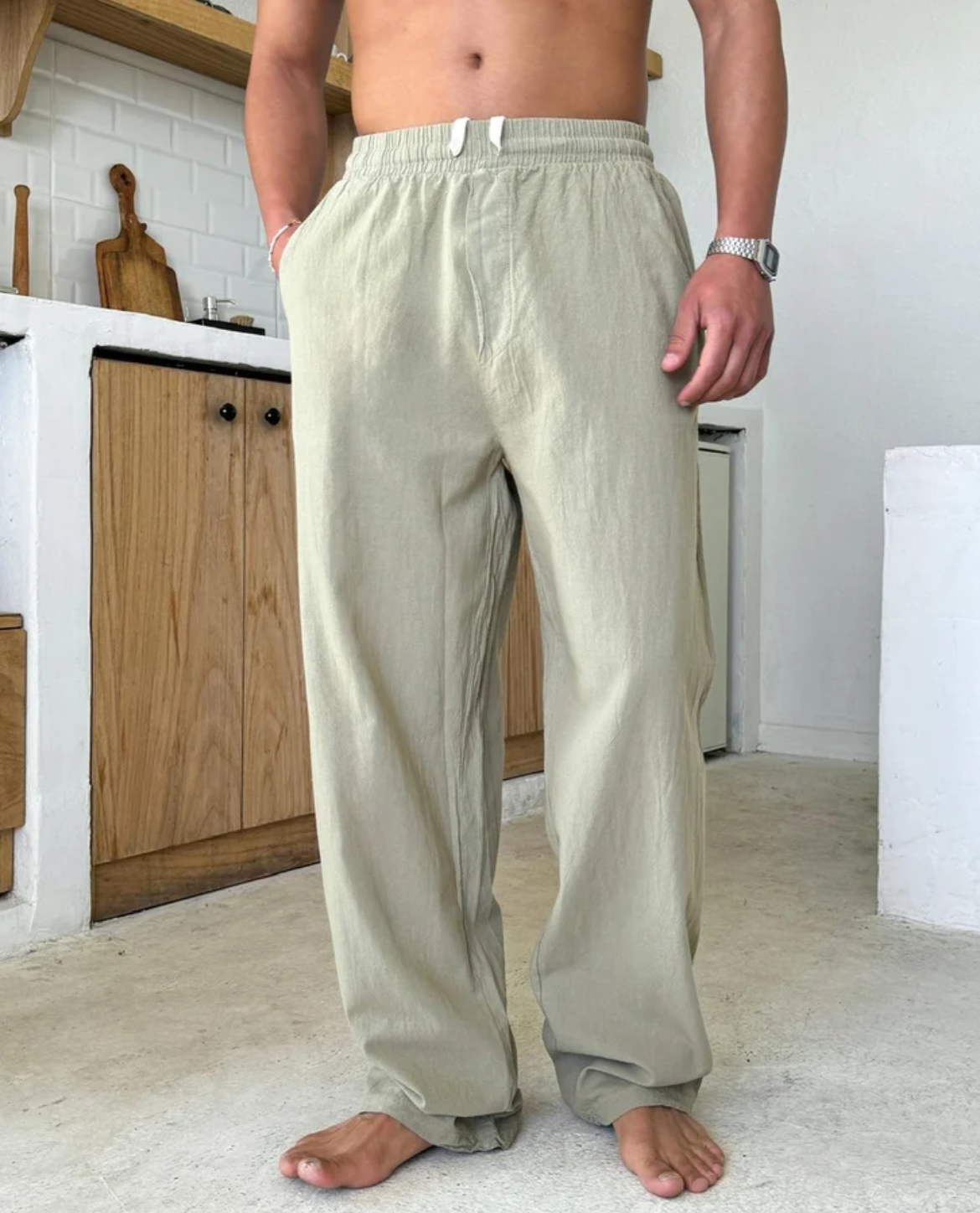 HUGO LAURENT™ | Men's Sicily Linen Trousers