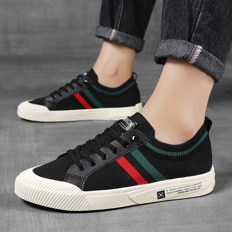 HUGO LAURENT™ | Retro Knit Canvas Trainers