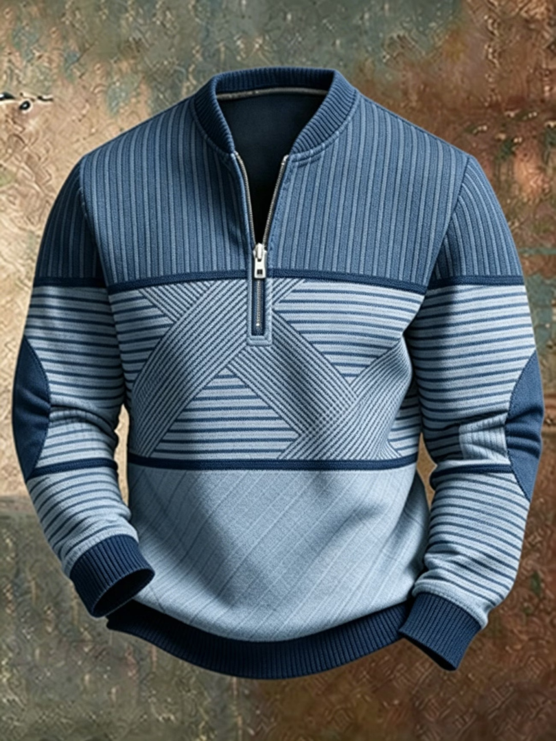 HUGO LAURENT™ | Stylish Men's Half-Zip Sweater