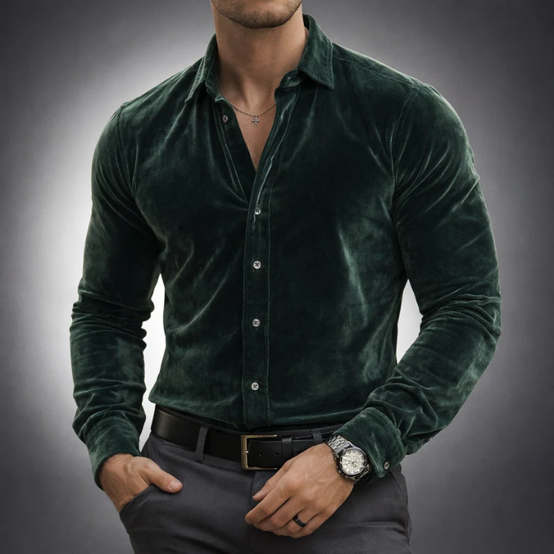 HUGO LAURENT | VELVET SHIRT FOR MEN