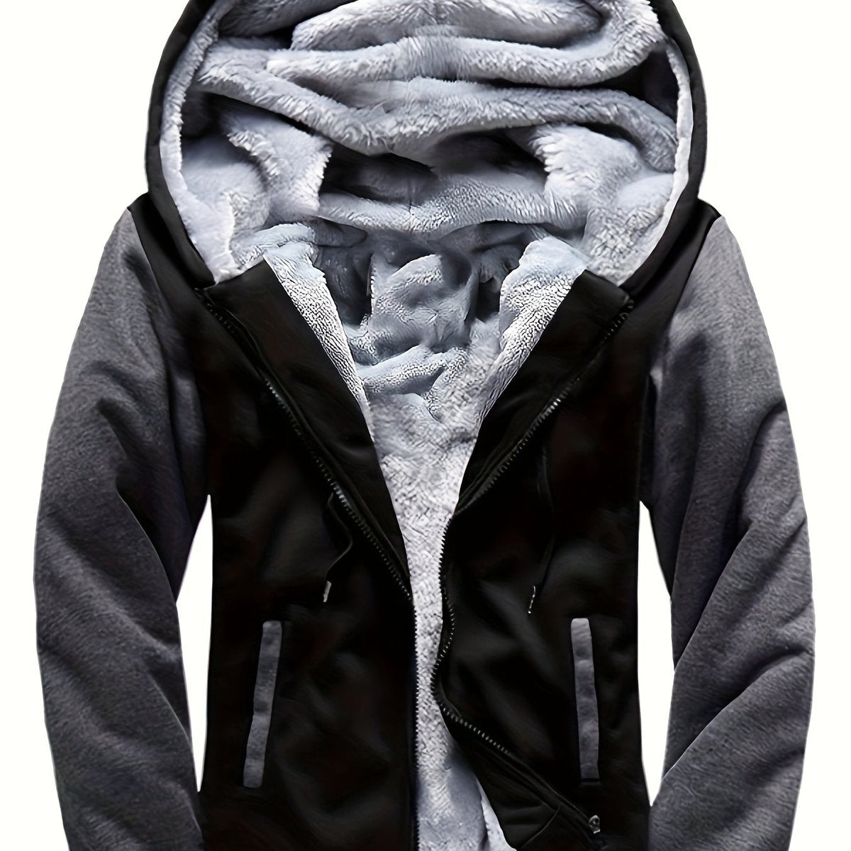 HUGO LAURENT™ | Men's Pattern Hooded Zip-Up Sweatshirt