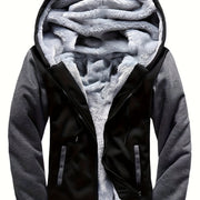 HUGO LAURENT™ | Men's Pattern Hooded Zip-Up Sweatshirt