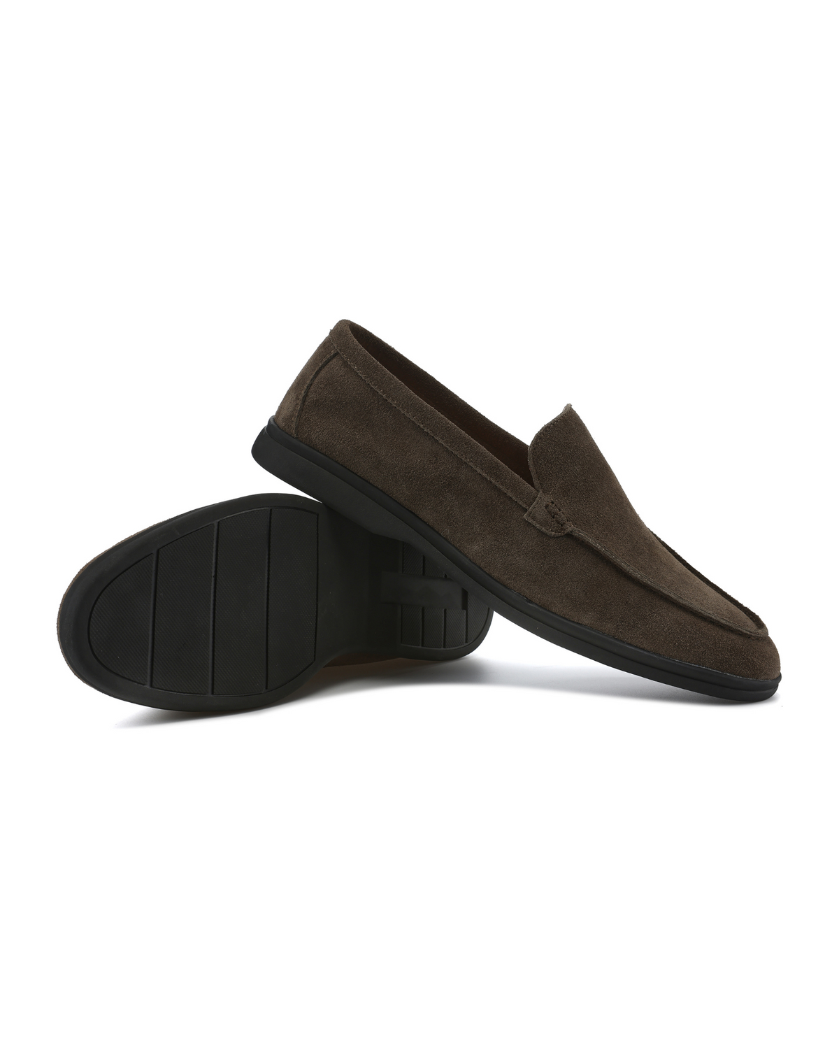 HUGO LAURENT | PREMIUM SUEDE LOAFERS - BLACK SOLES