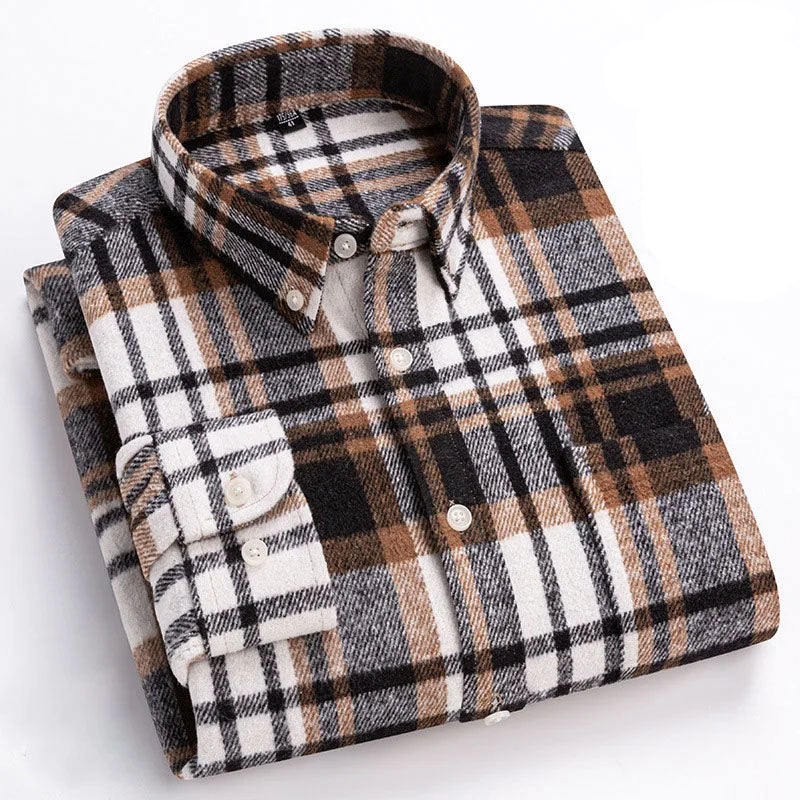 HUGO LAURENT™ | Rockwell Brushed Cotton Flannel Shirt