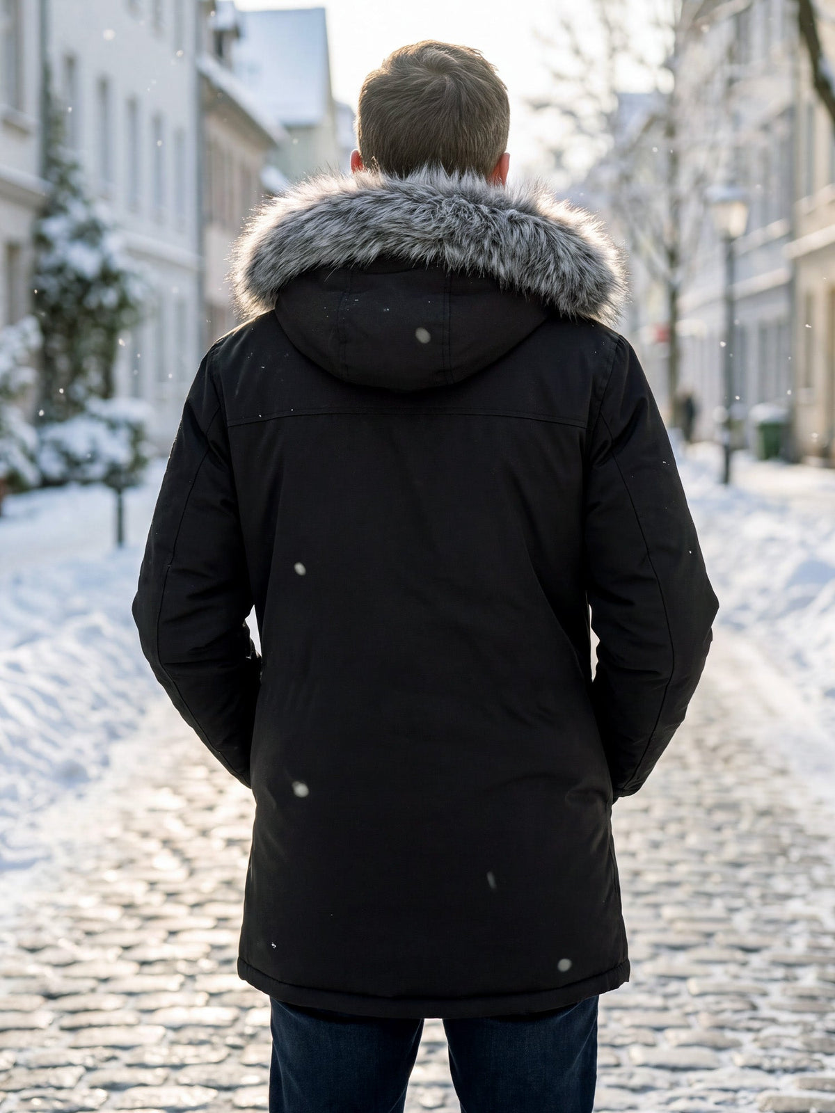 HUGO LAURENT™ | Men's Windproof Hooded Thermal Mid-Length Parka Jacket