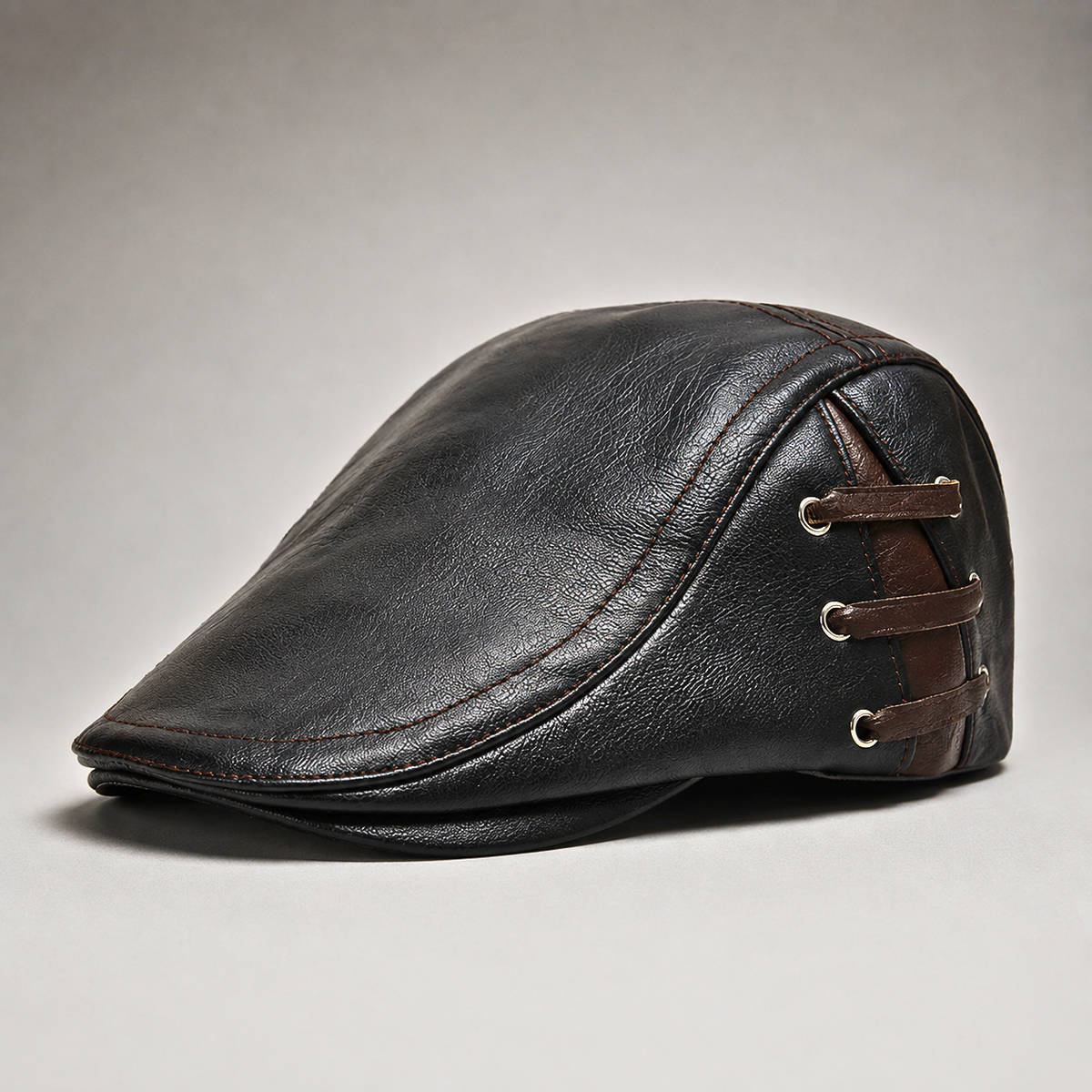 HUGO LAURENT™ | Corbin Leather Driving Cap