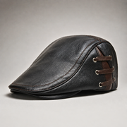 HUGO LAURENT™ | Corbin Leather Driving Cap