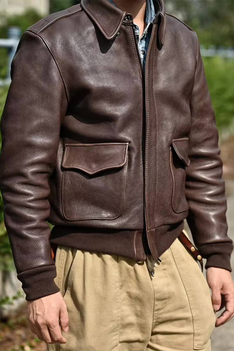 HUGO LAURENT™ | Denver A-2 Bomber Jacket