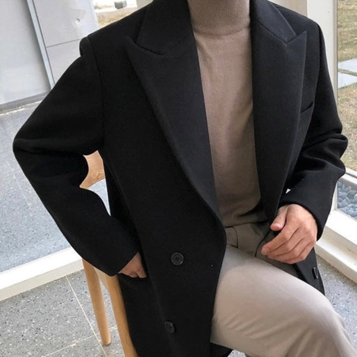 HUGO LAURENT | Breasted Wool Coat