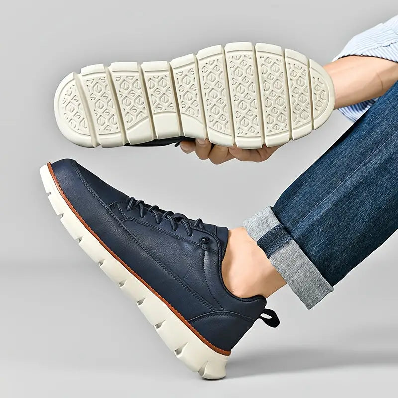 HUGO LAURENT | LEATHER SNEAKERS WITH SUPPORT