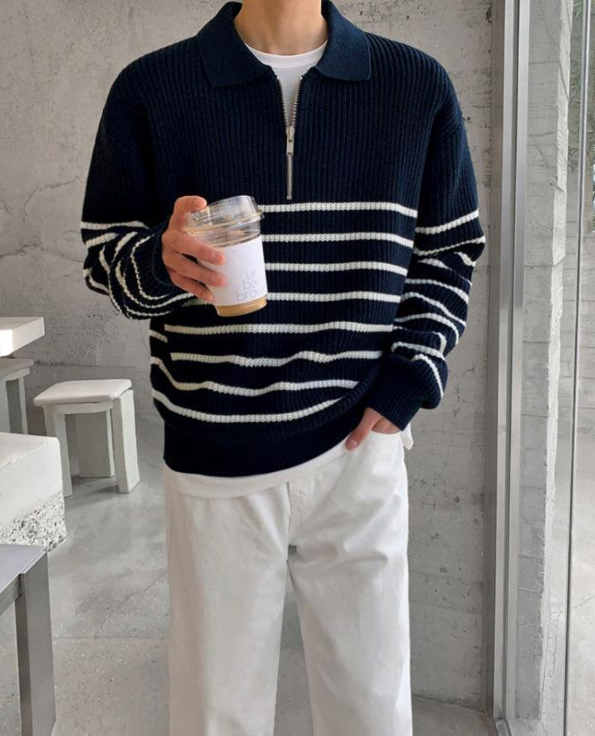HUGO LAURENT™ | Men's Quarter Zip Sweater
