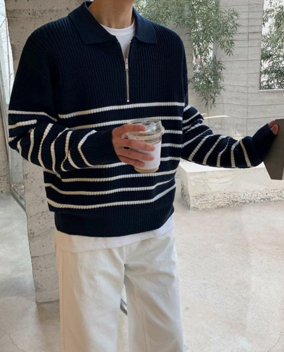 HUGO LAURENT™ | Men's Quarter Zip Sweater