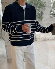 HUGO LAURENT™ | Men's Quarter Zip Sweater