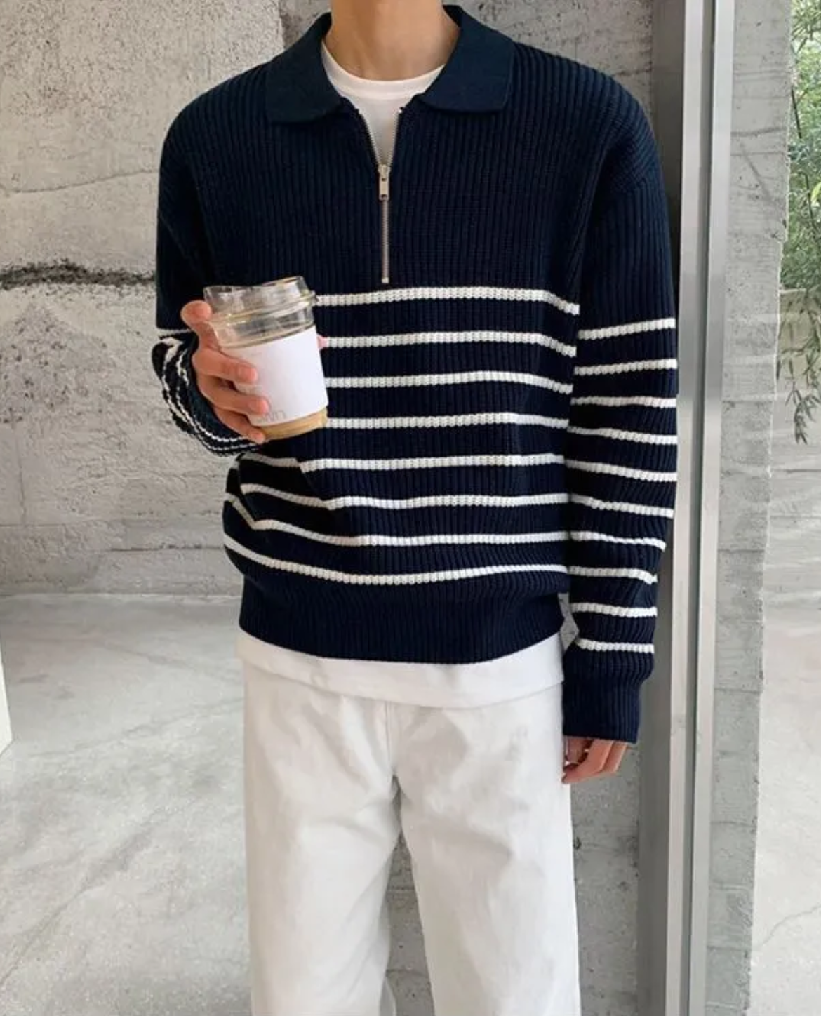 HUGO LAURENT™ | Men's Quarter Zip Sweater