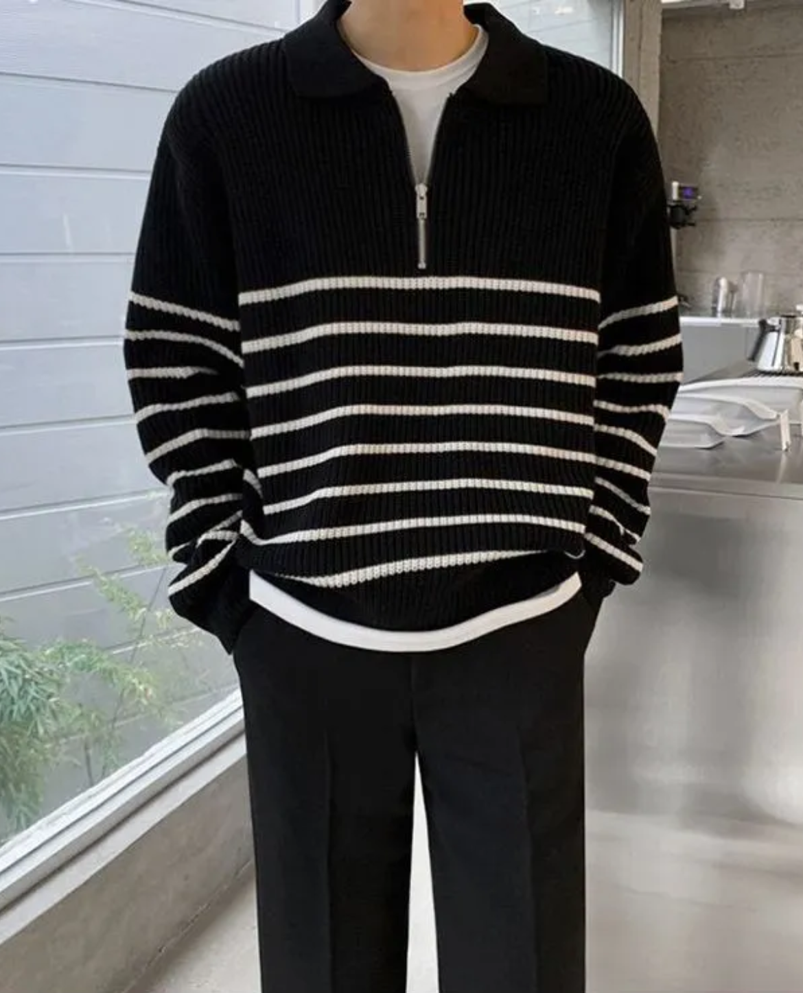 HUGO LAURENT™ | Men's Quarter Zip Sweater