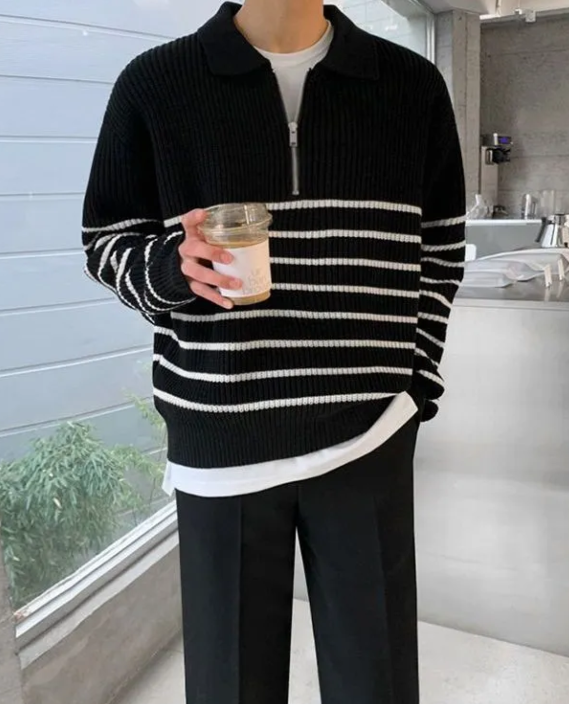 HUGO LAURENT™ | Men's Quarter Zip Sweater