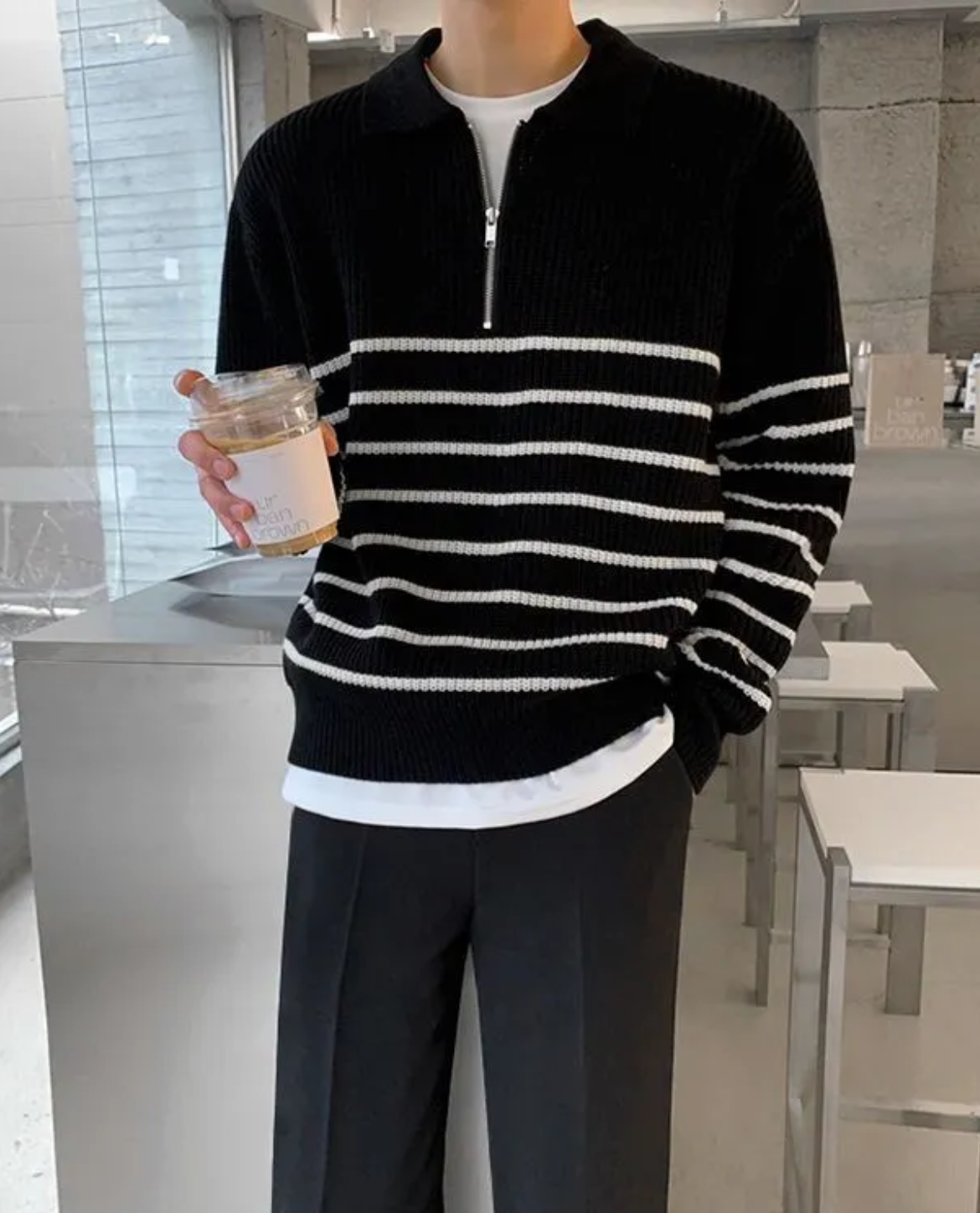 HUGO LAURENT™ | Men's Quarter Zip Sweater