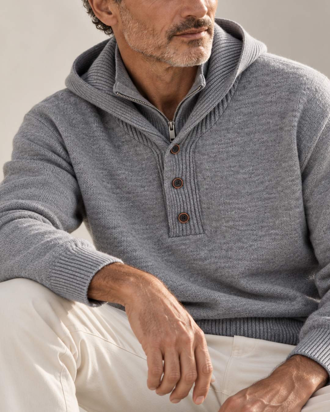 HUGO LAURENT™ | Philip Hooded Turtleneck Sweater
