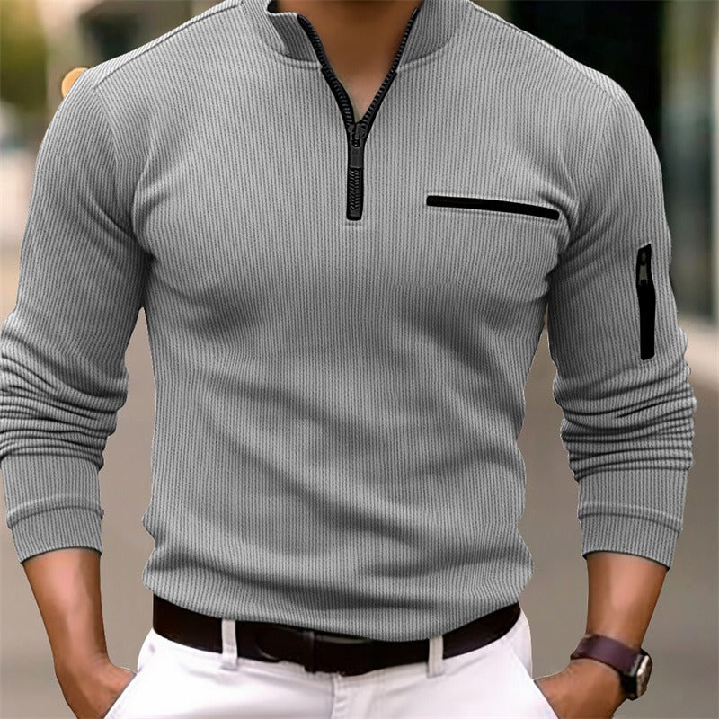 HUGO LAURENT | ZIP COLLAR SHIRT FOR MEN