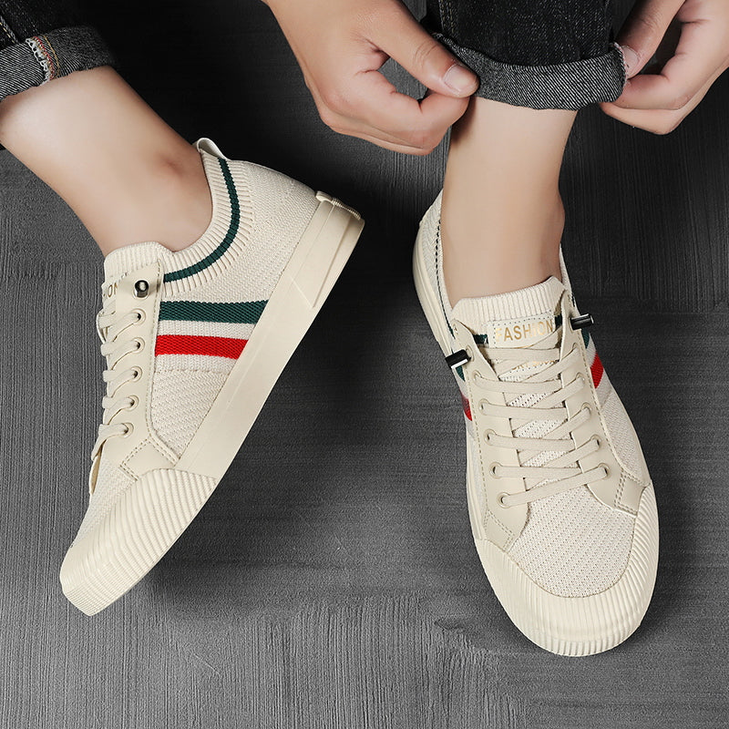 HUGO LAURENT™ | Retro Knit Canvas Trainers