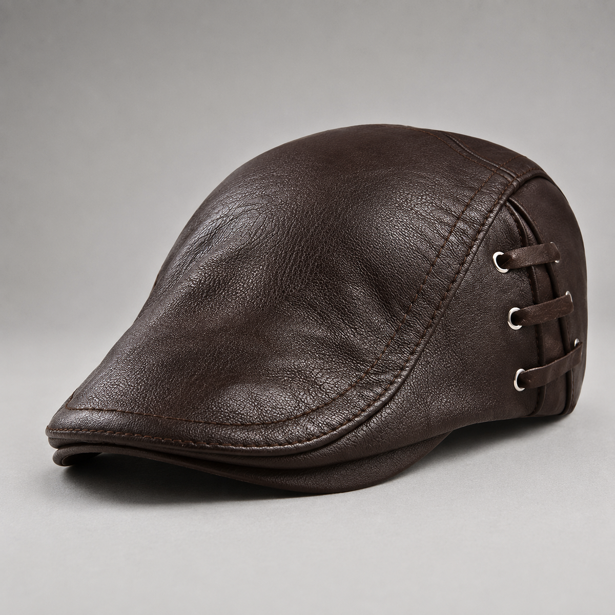 HUGO LAURENT™ | Corbin Leather Driving Cap