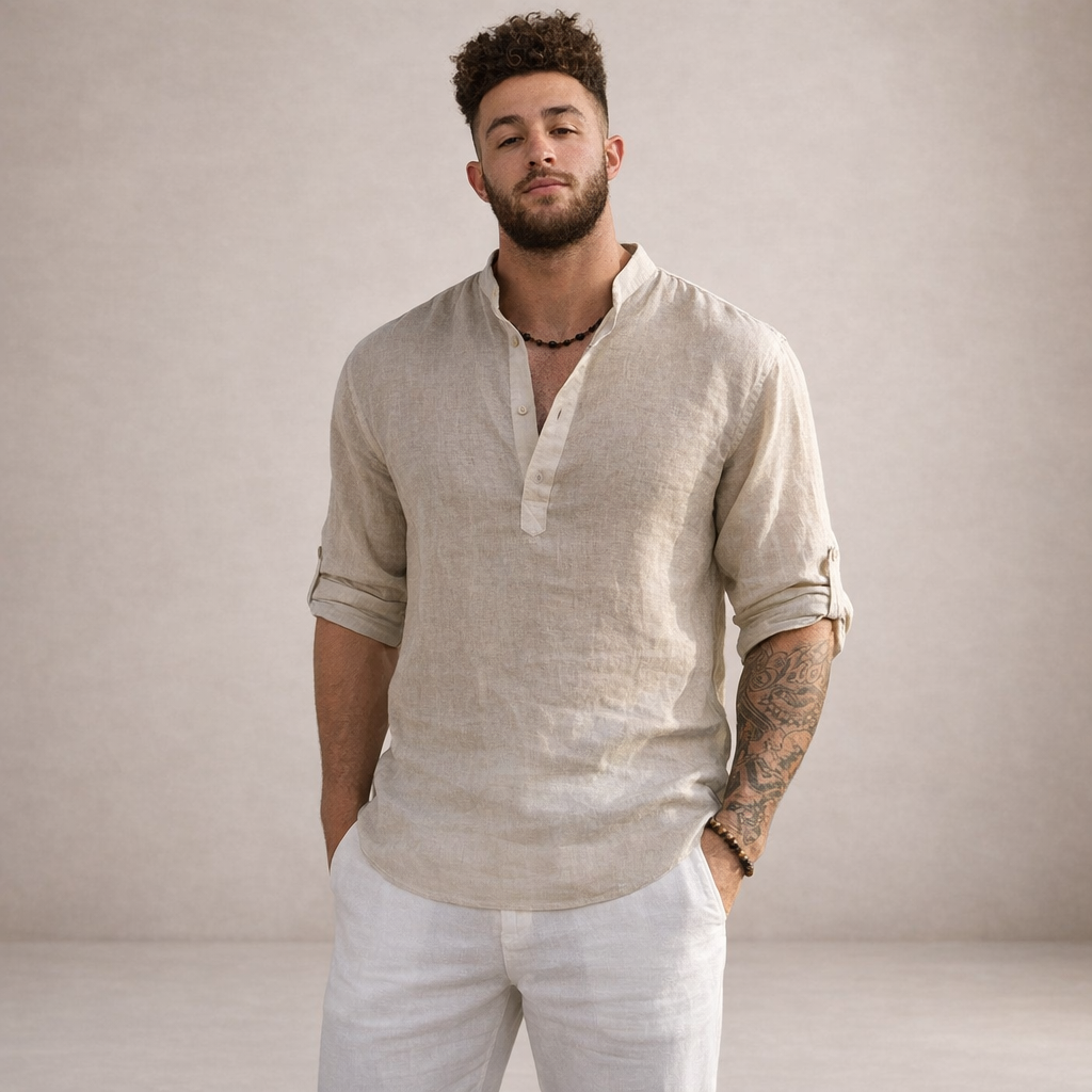 HUGO LAURENT™ | Stand Collar Shirt