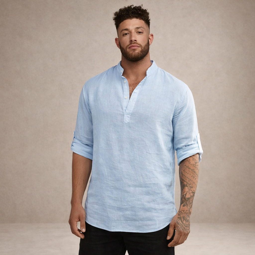 HUGO LAURENT™ | Stand Collar Shirt