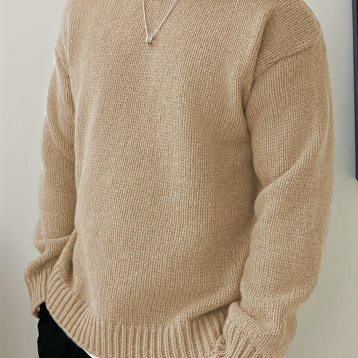 HUGO LAURENT™ | MEN'S CREW-NECK KNIT SWEATER
