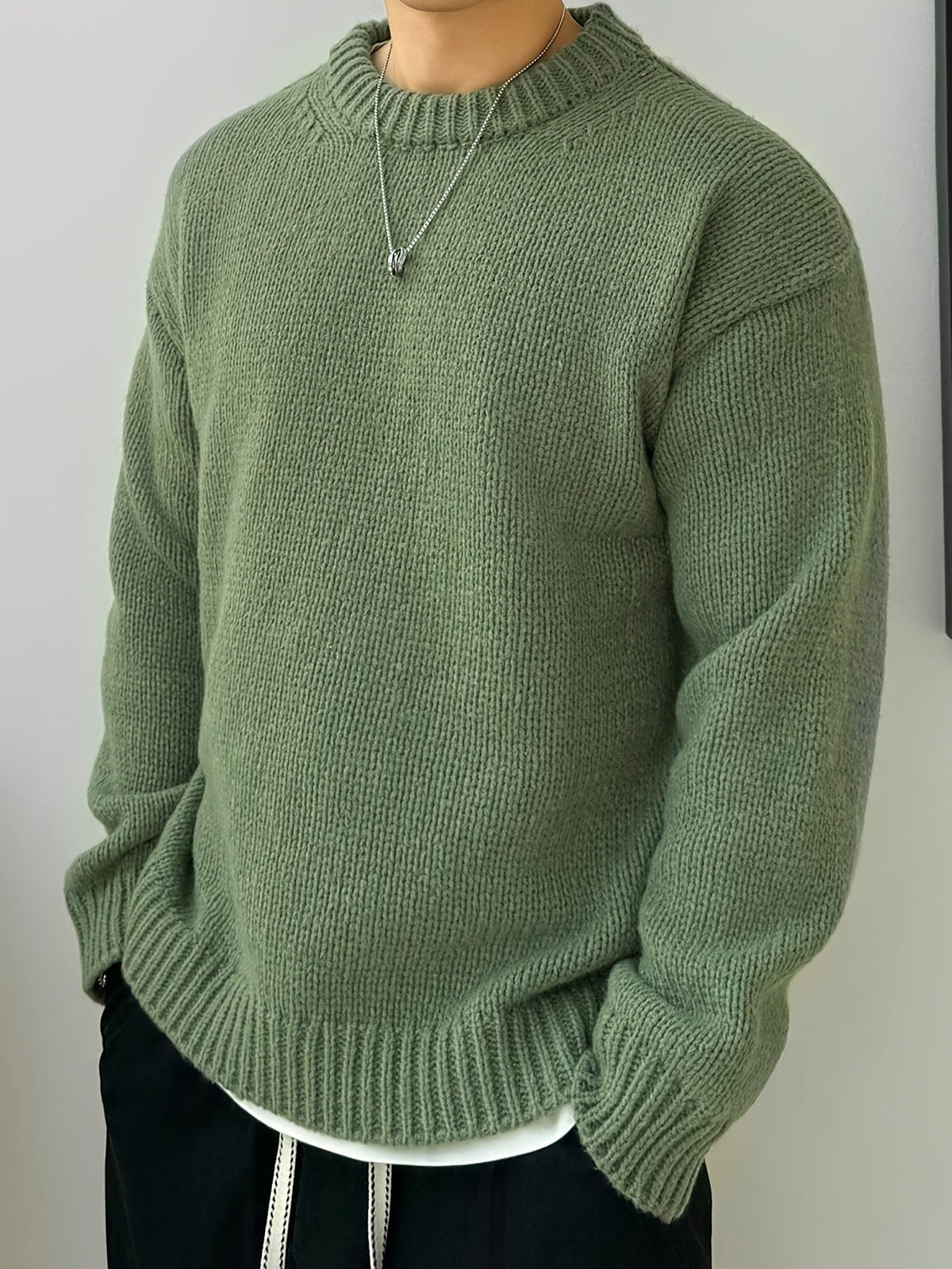 HUGO LAURENT™ | MEN'S CREW-NECK KNIT SWEATER