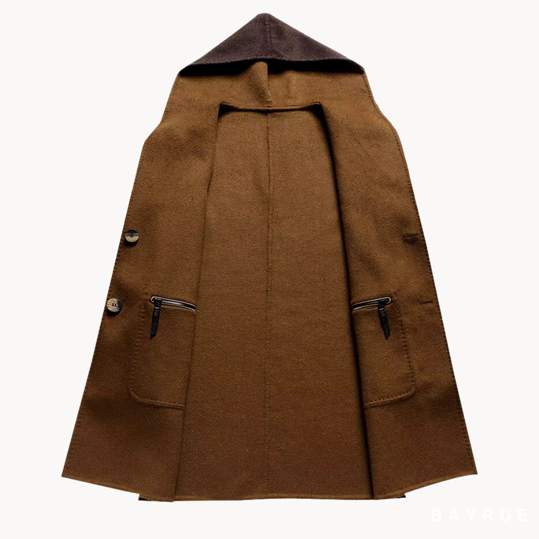 HUGO LAURENT™ | Men's Hooded Wool Coat