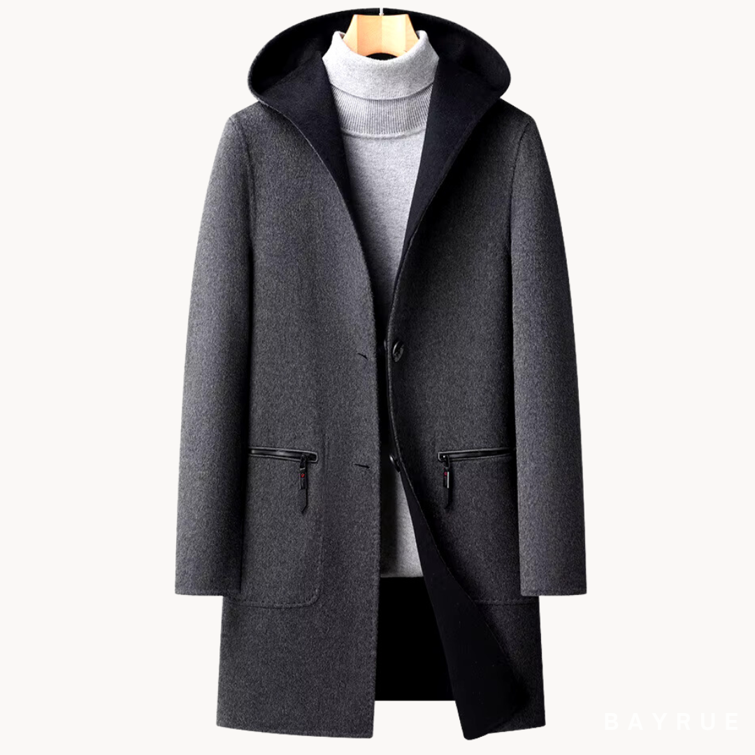 HUGO LAURENT™ | Men's Hooded Wool Coat