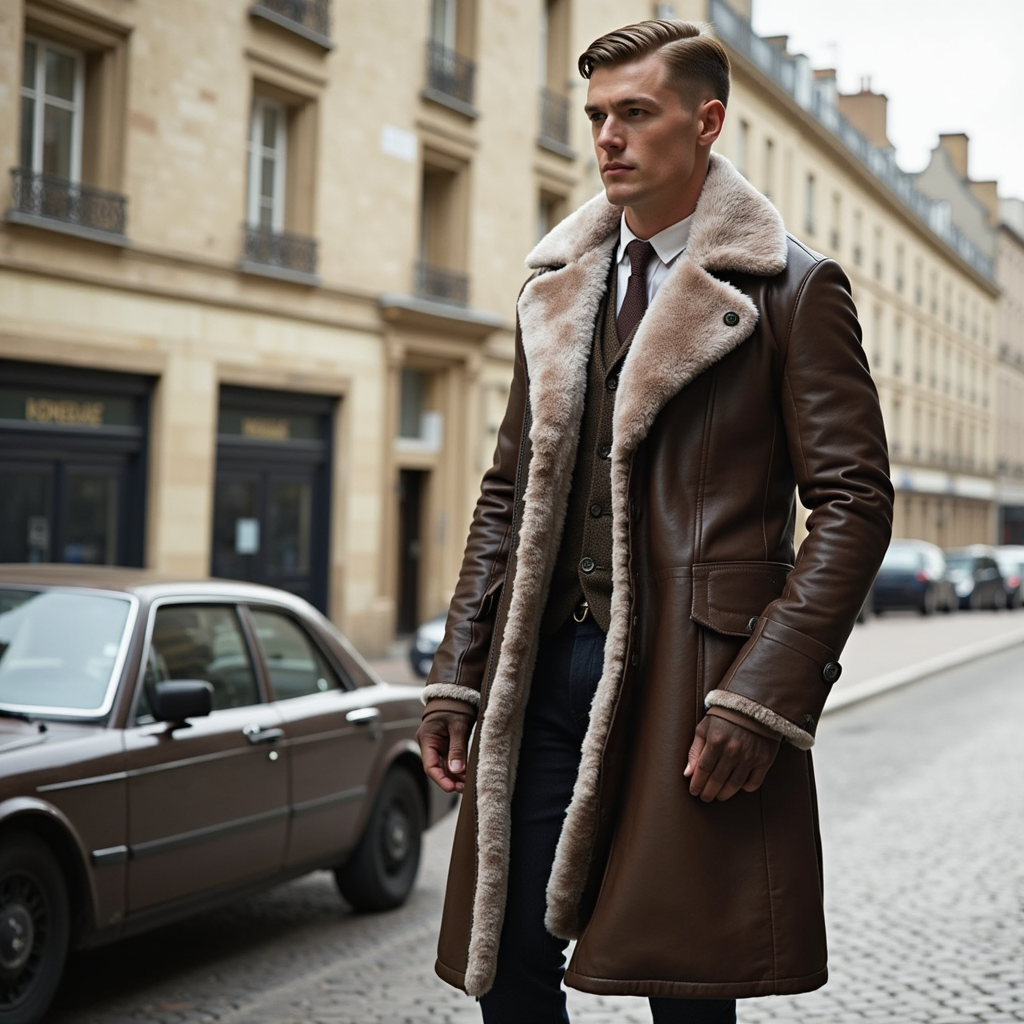 HUGO LAURENT™ | Heritage Fur-Lined Coat for Men